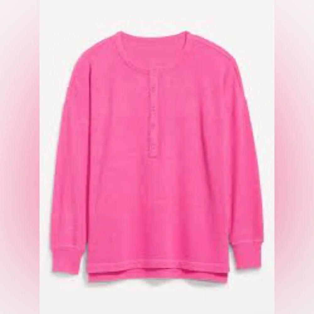LAST CHANCE CONSIGNING 7/19 Old navy oversized boyfriend Henley - Picture 8 of 11
